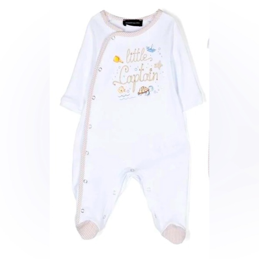 NWT Monna Lisa Boutique Lil captain onesie